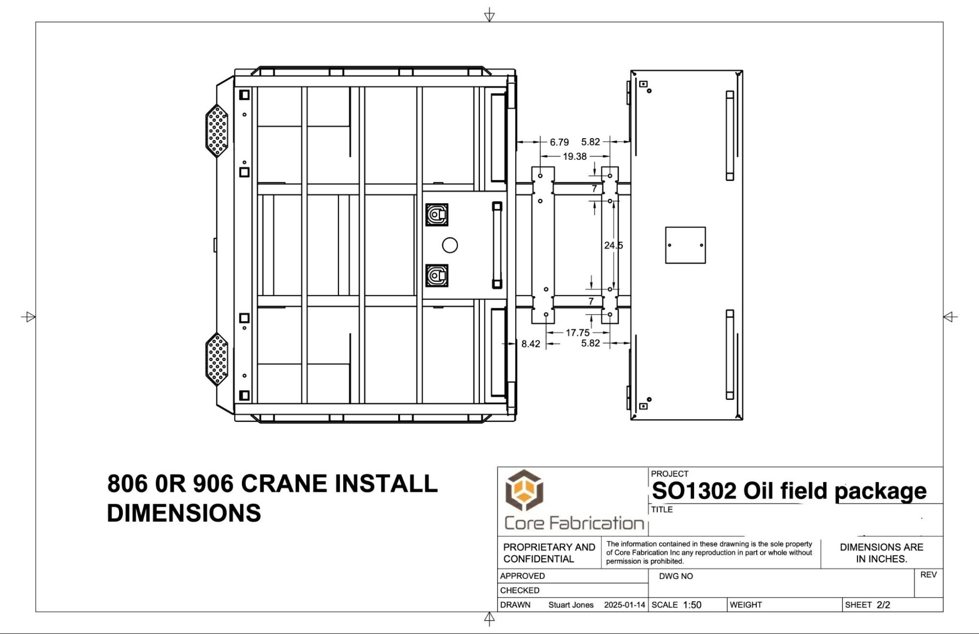 Schematic illustrating custom oilfield deck build for RAM 5500