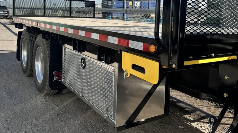 Steps stored under deck